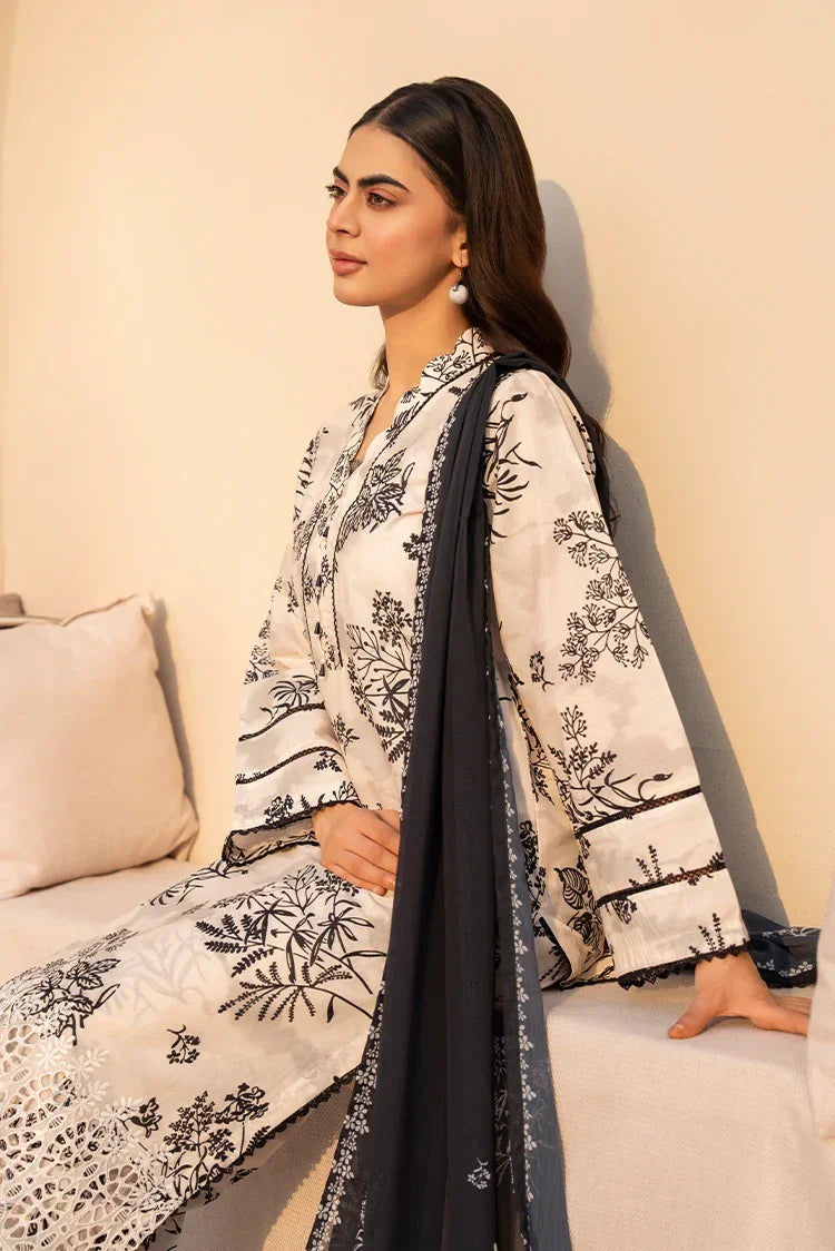 Picture of 3-PC Stitched Embroidered Suit - Available at Raja Sahib