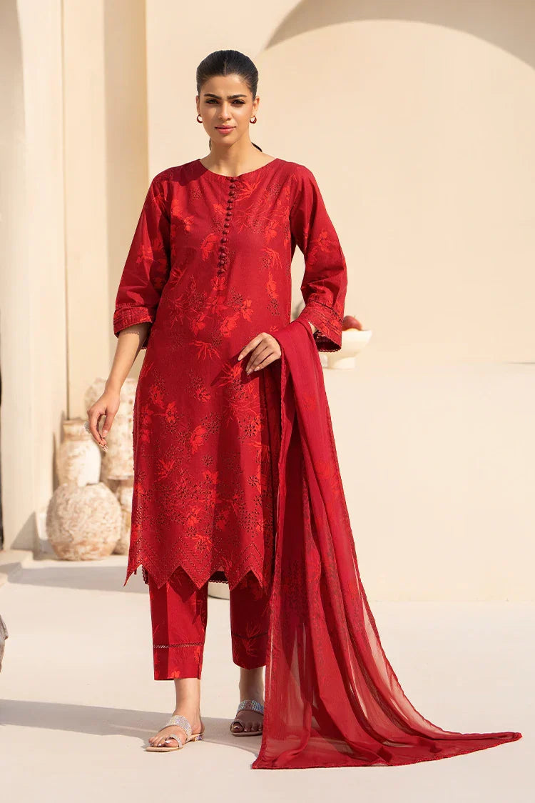 Picture of 3-PC Stitched Embroidered Suit - Available at Raja Sahib