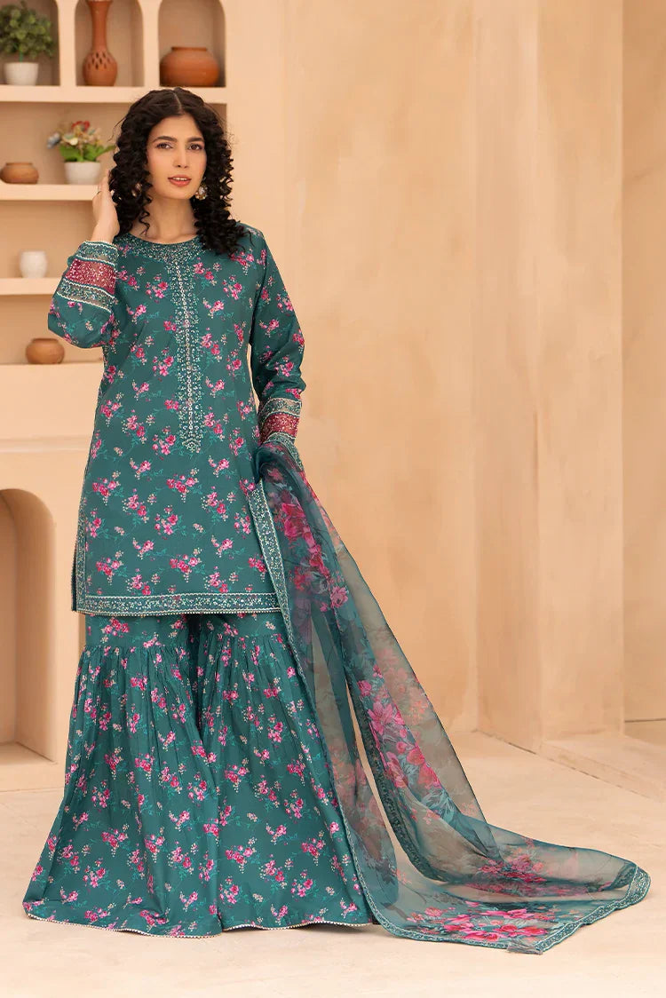 Picture of 3-PC Stitched Embroidered Suit - Available at Raja Sahib