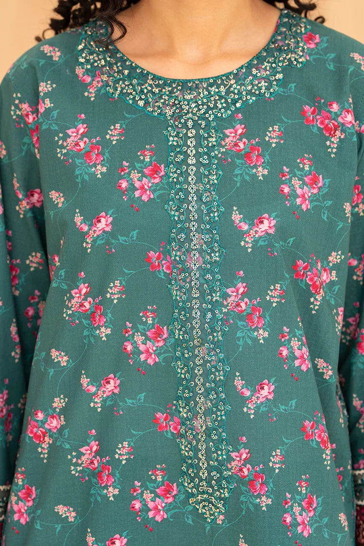 Picture of 3-PC Stitched Embroidered Suit - Available at Raja Sahib