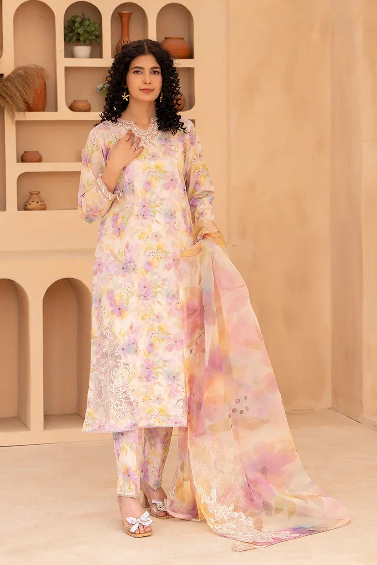 Picture of 3-PC Stitched Embroidered Suit - Available at Raja Sahib