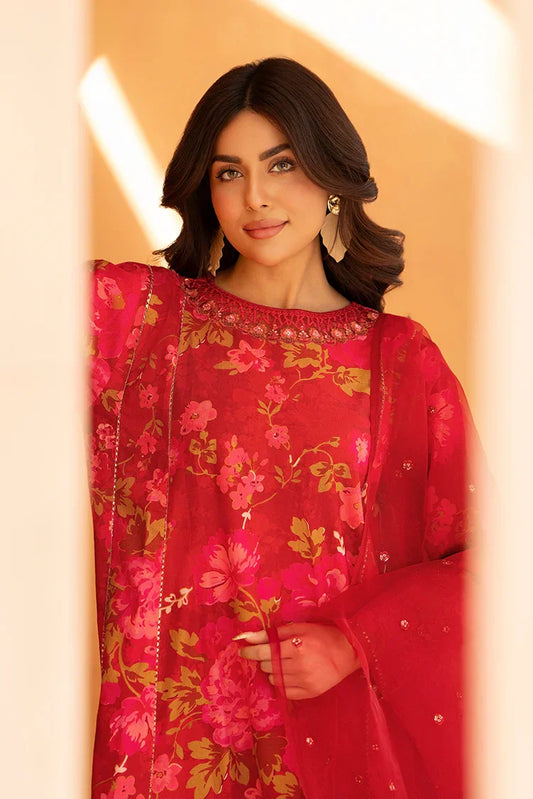 Picture of 3-PC Stitched Embroidered Suit - Available at Raja Sahib