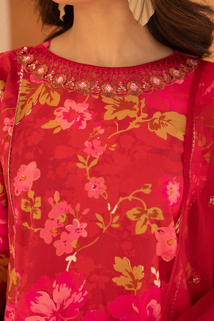 Picture of 3-PC Stitched Embroidered Suit - Available at Raja Sahib