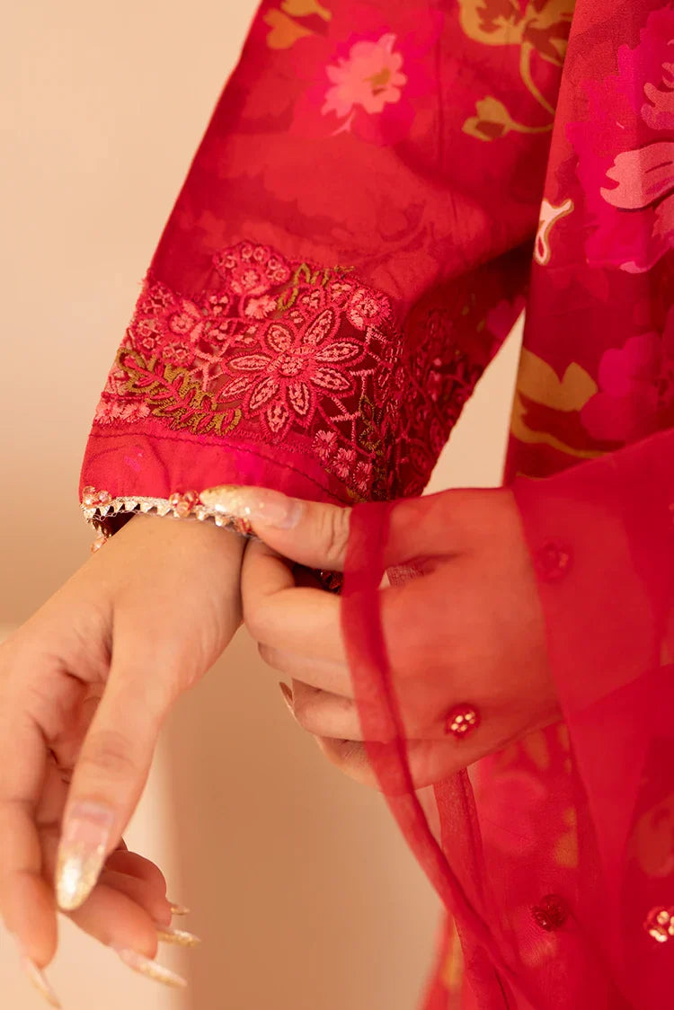 Picture of 3-PC Stitched Embroidered Suit - Available at Raja Sahib