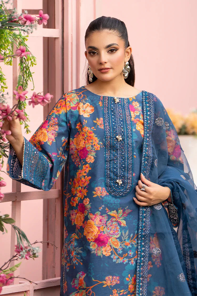 Picture of 3-PC Stitched Embroidered Suit - Available at Raja Sahib