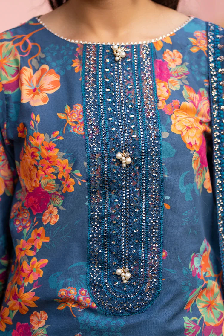 Picture of 3-PC Stitched Embroidered Suit - Available at Raja Sahib