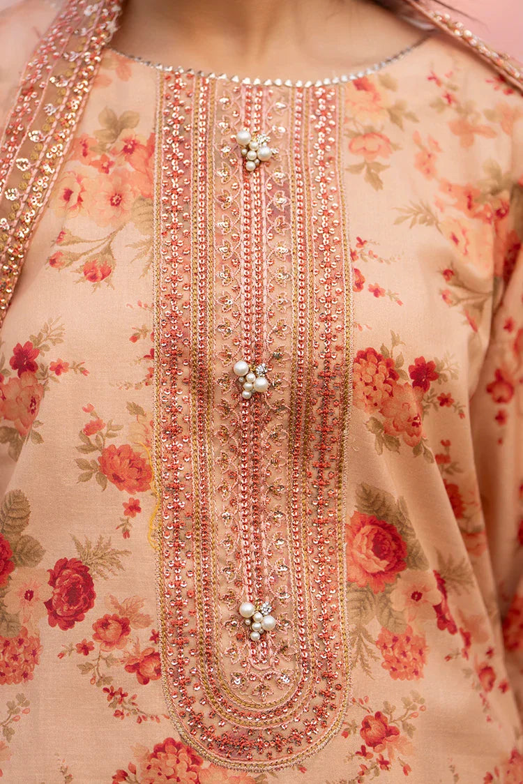 Picture of 3-PC Stitched Embroidered Suit - Available at Raja Sahib