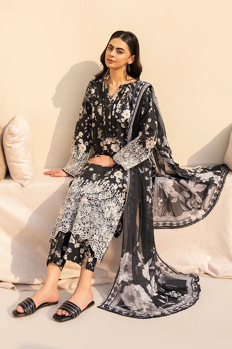 Picture of 3-PC Stitched Embroidered Suit - Available at Raja Sahib