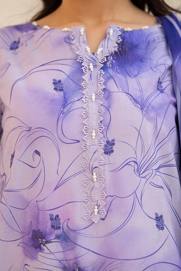 Picture of 3-PC Stitched Embroidered Suit - Available at Raja Sahib