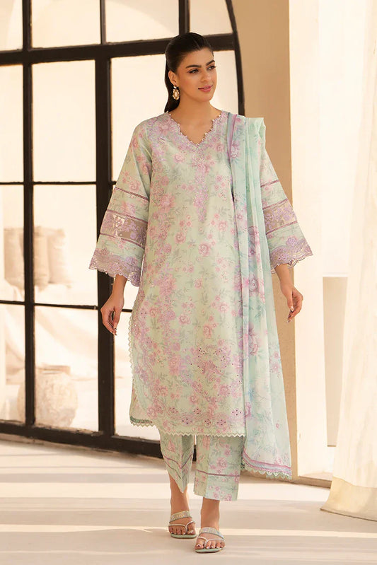 Picture of 3-PC Stitched Embroidered Suit - Available at Raja Sahib