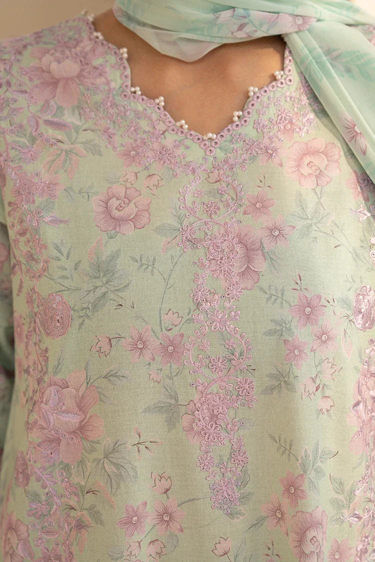 Picture of 3-PC Stitched Embroidered Suit - Available at Raja Sahib