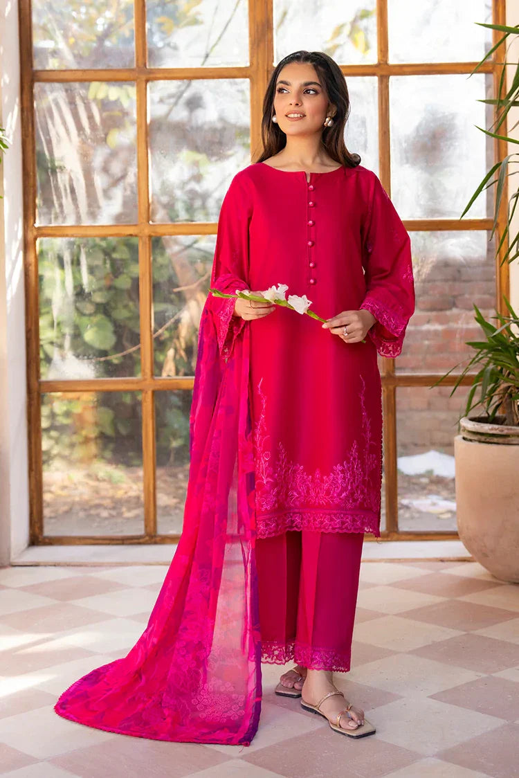Picture of 3-PC Stitched Embroidered Suit - Available at Raja Sahib