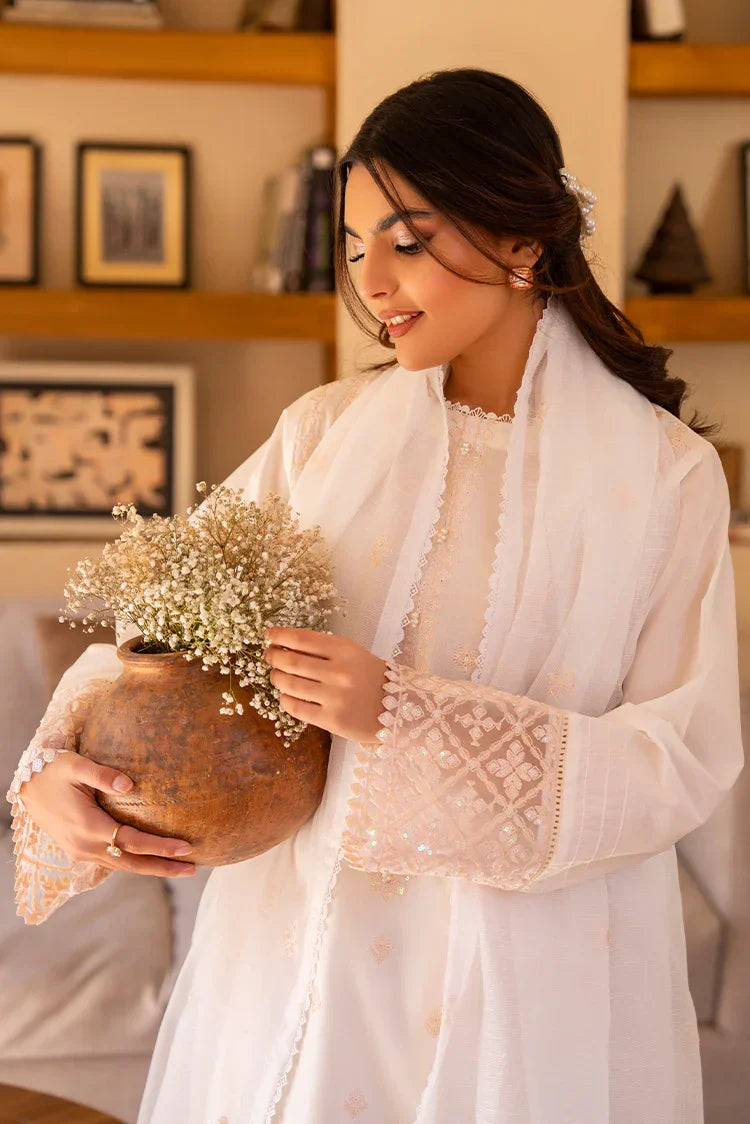 Picture of 3-PC Stitched Embroidered Suit - Available at Raja Sahib