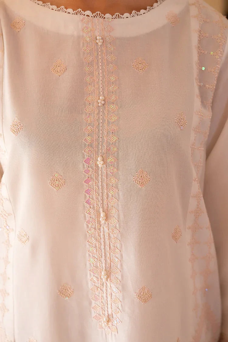 Picture of 3-PC Stitched Embroidered Suit - Available at Raja Sahib
