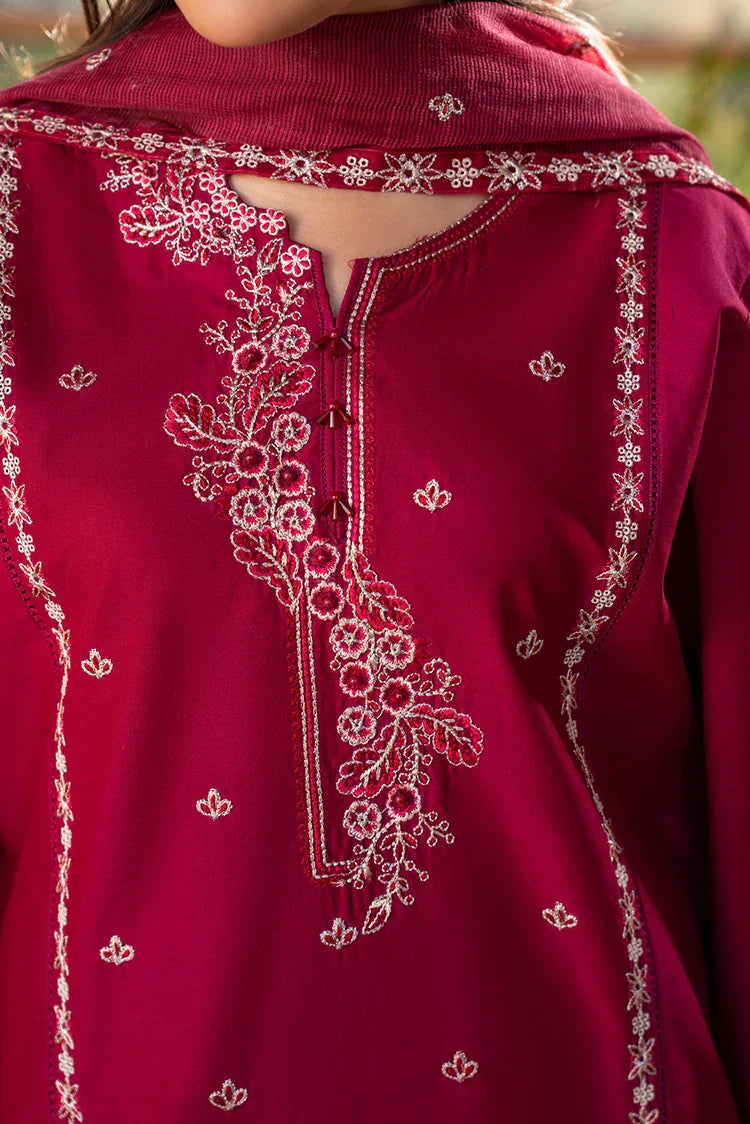 Picture of 3-PC Stitched Embroidered Suit - Available at Raja Sahib