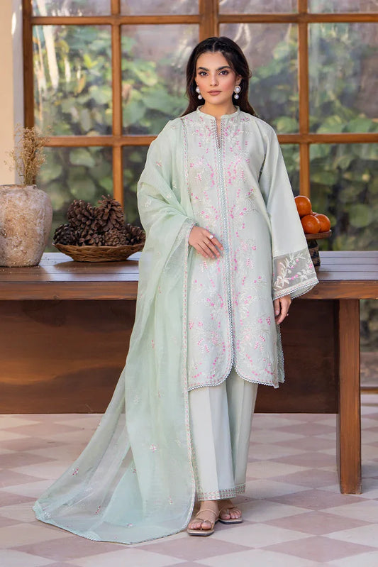 Picture of 3-PC Stitched Embroidered Suit - Available at Raja Sahib