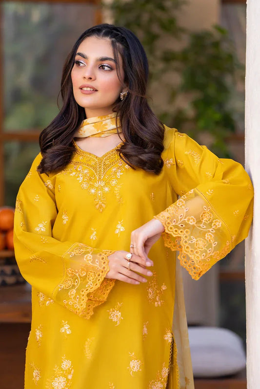 Picture of 3-PC Stitched Embroidered Suit - Available at Raja Sahib