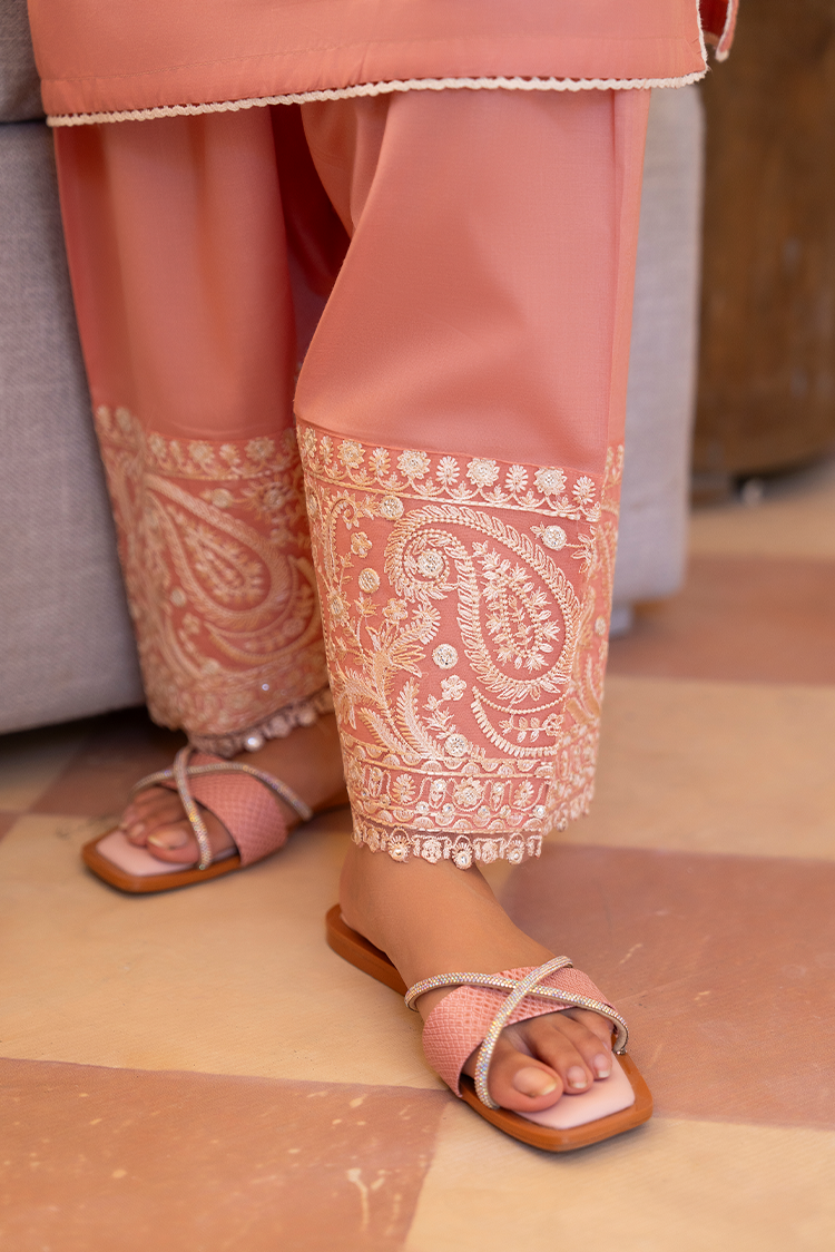 Picture of 3-PC Stitched Embroidered Suit - Available at Raja Sahib