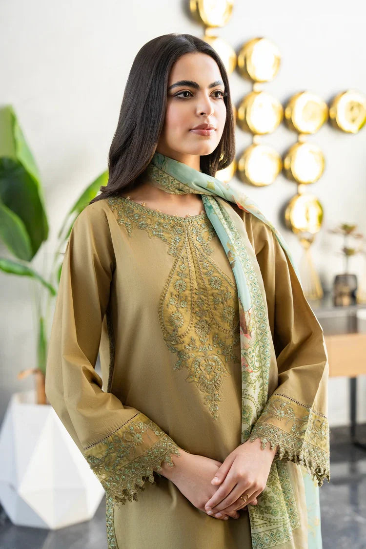 Picture of 3-PC Stitched Embroidered Suit - Available at Raja Sahib