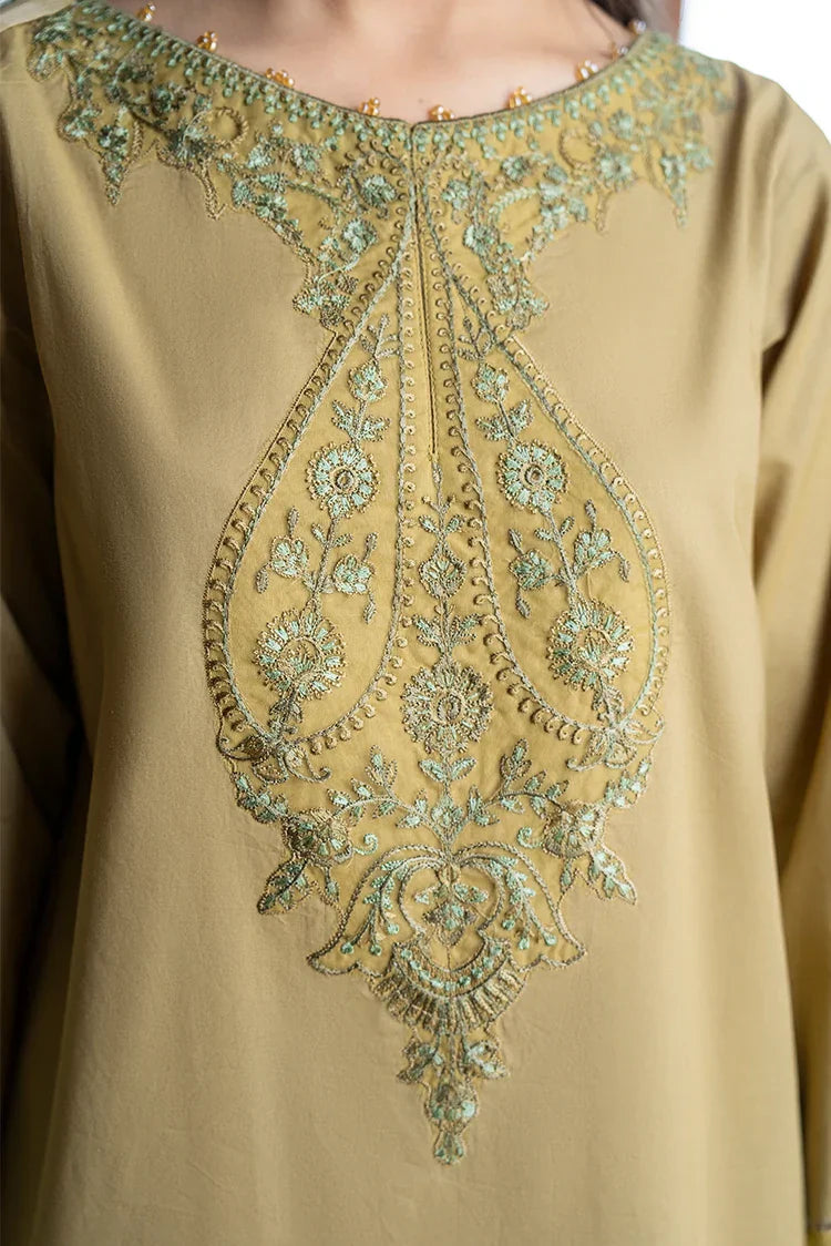 Picture of 3-PC Stitched Embroidered Suit - Available at Raja Sahib