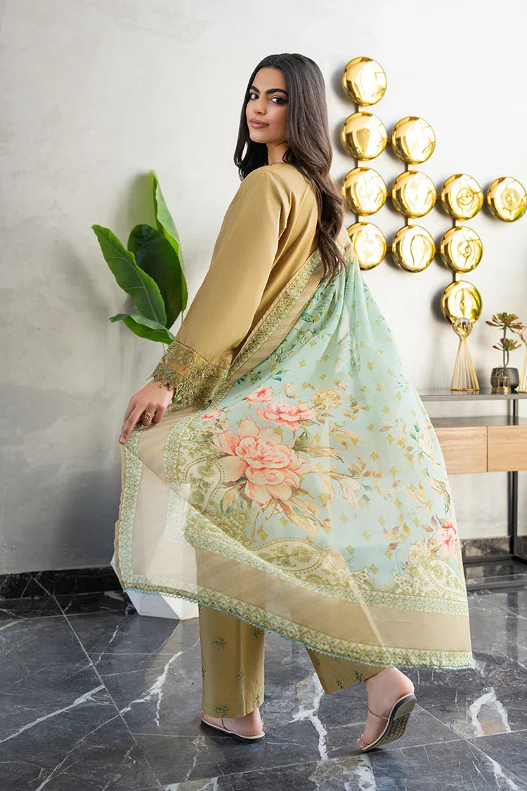 Picture of 3-PC Stitched Embroidered Suit - Available at Raja Sahib