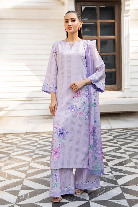 Picture of 3-PC Stitched Printed Suit - Available at Raja Sahib