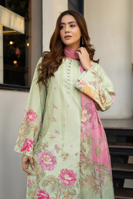 Picture of 3-PC Stitched Printed Suit - Available at Raja Sahib