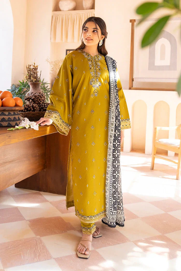 Picture of 3-PC Stitched Embroidered Suit - Available at Raja Sahib
