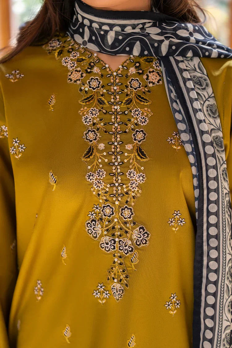 Picture of 3-PC Stitched Embroidered Suit - Available at Raja Sahib