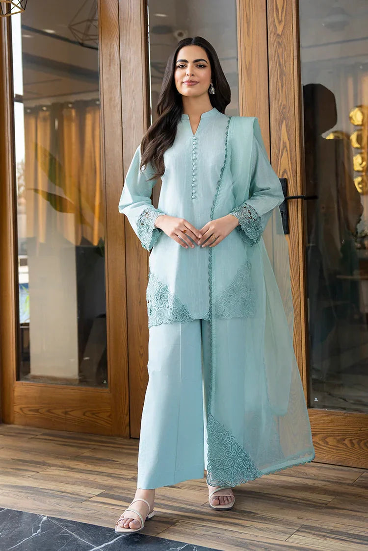 Picture of 3-PC Stitched Embroidered Suit - Available at Raja Sahib