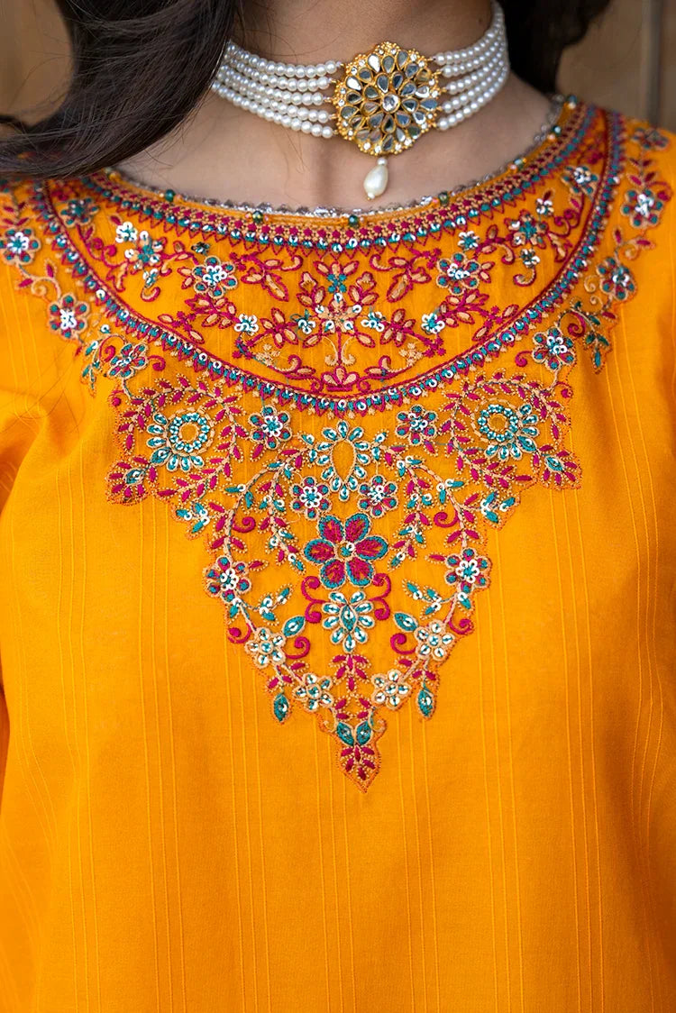 Picture of 3-PC Stitched Embroidered Suit - Available at Raja Sahib