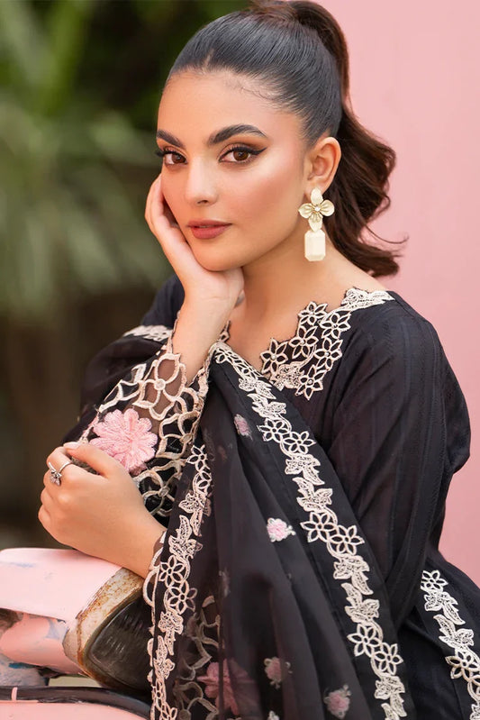 Picture of 3-PC Stitched Embroidered Suit - Available at Raja Sahib