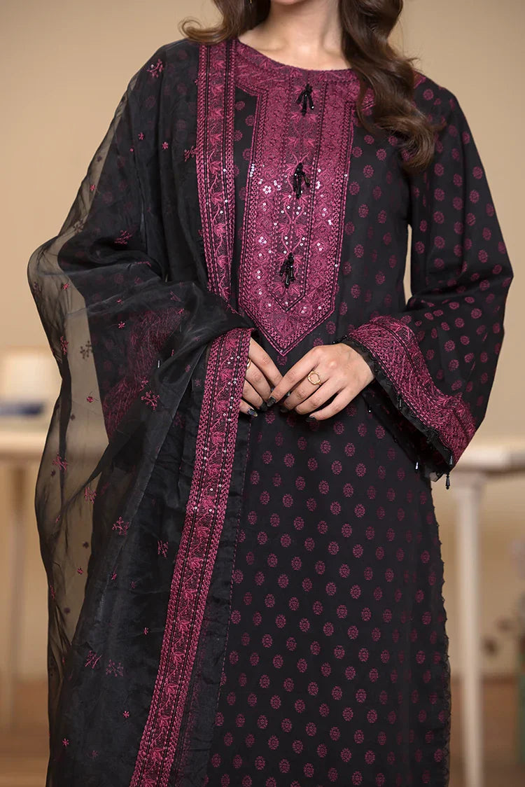Picture of 3-PC Stitched Embroidered Suit - Available at Raja Sahib