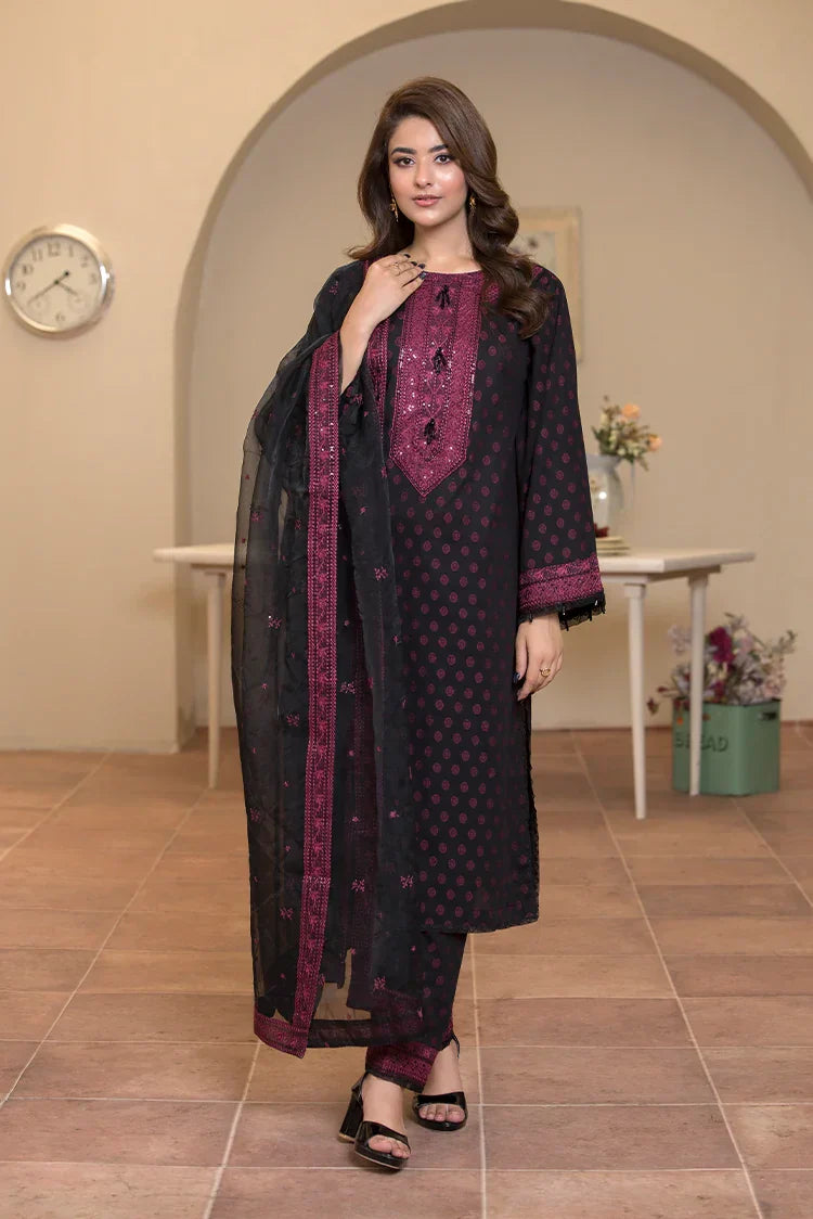 Picture of 3-PC Stitched Embroidered Suit - Available at Raja Sahib