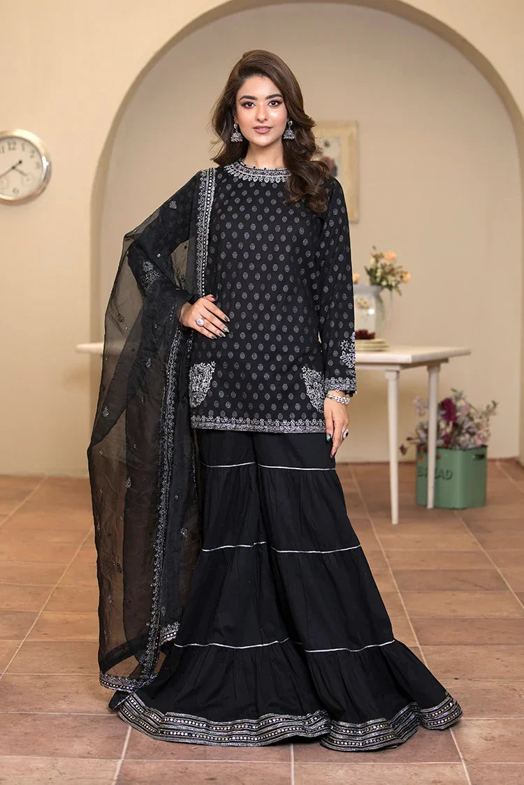 Picture of 3-PC Stitched Embroidered Suit - Available at Raja Sahib