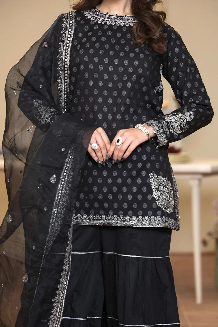 Picture of 3-PC Stitched Embroidered Suit - Available at Raja Sahib