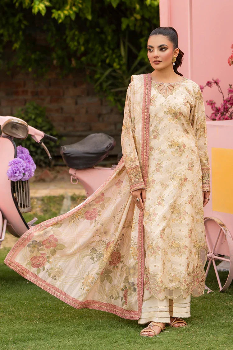 Picture of 3-PC Stitched Embroidered Suit - Available at Raja Sahib