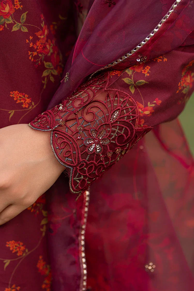 Picture of 3-PC Stitched Embroidered Suit - Available at Raja Sahib