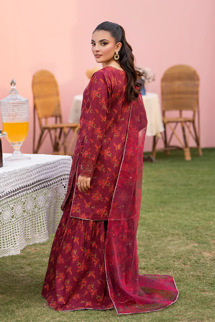 Picture of 3-PC Stitched Embroidered Suit - Available at Raja Sahib