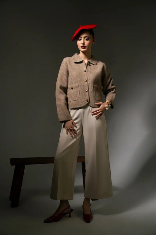 Ellena - Collar Knit Cardigan