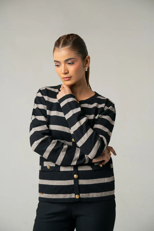 Striped Knit Sweater