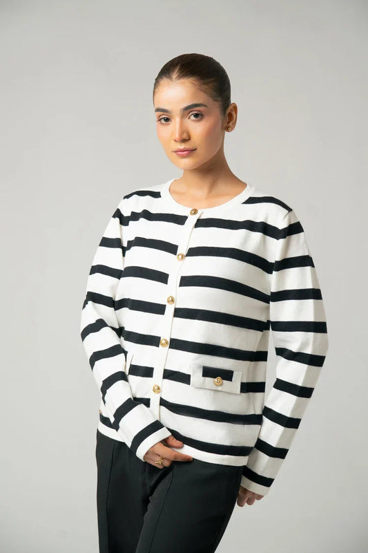 Striped Knit Sweater