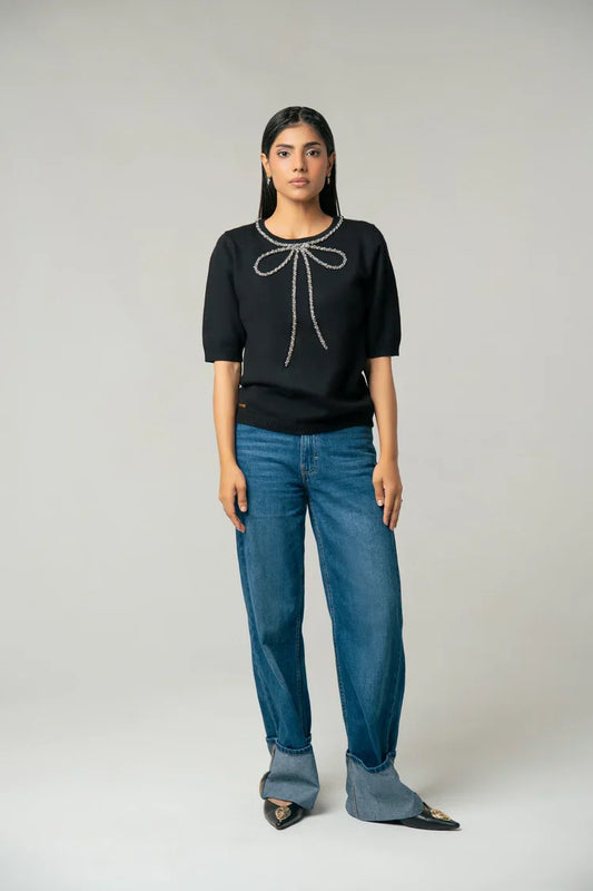 Short Sleeves Sweater