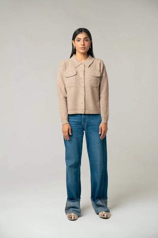 Collar Knit Cardigan