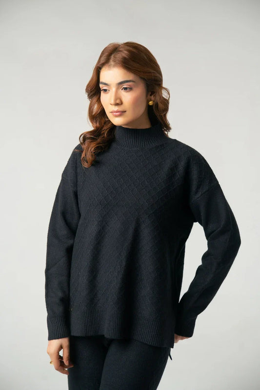 Turtle Neck Knit Sweater