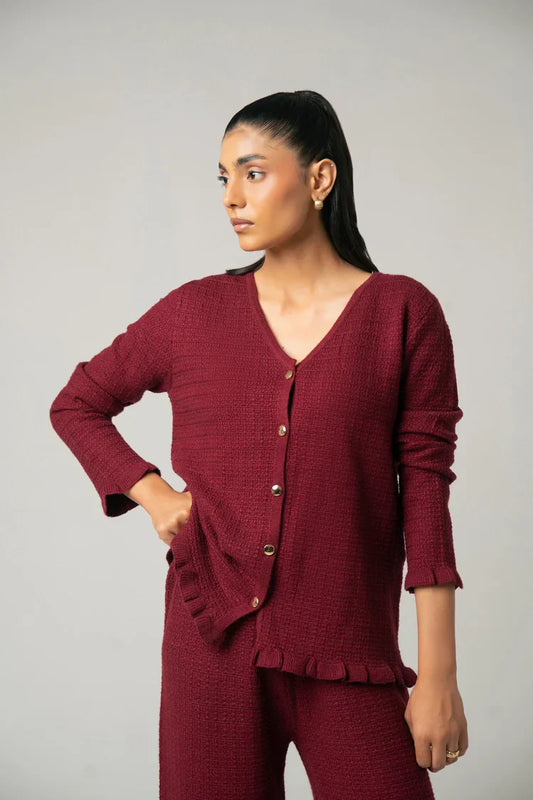 V-Neck Knit Sweater