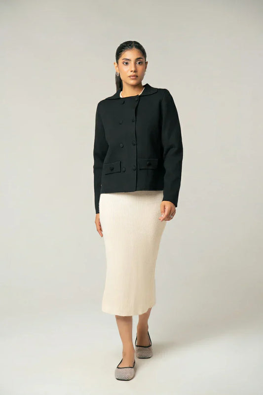 Collar Knit  Cardigan