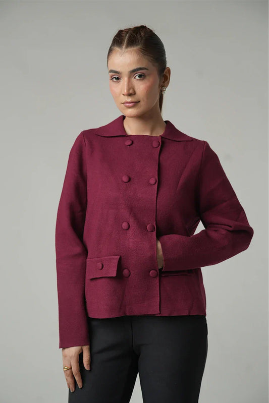 Collar Knit  Cardigan