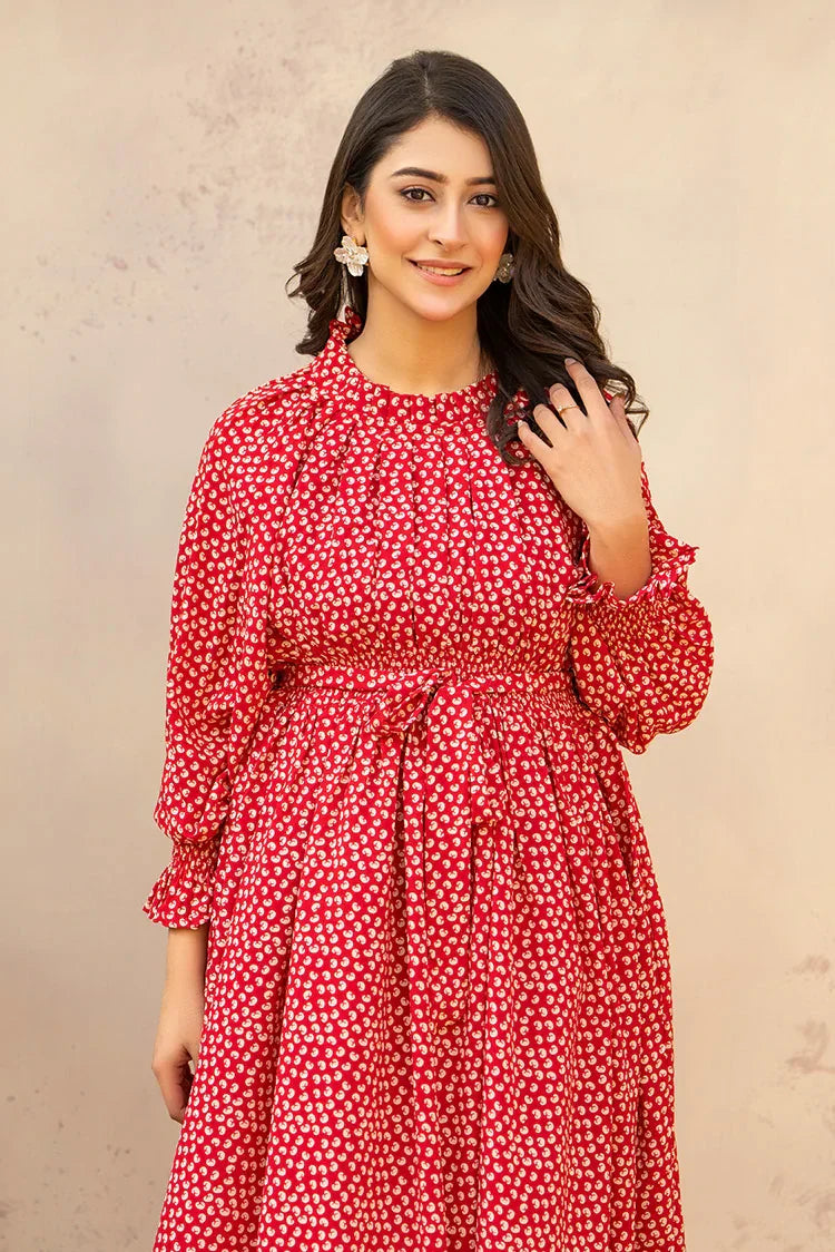 Picture of Printed Ladies Maxi Dress - Available at Raja Sahib