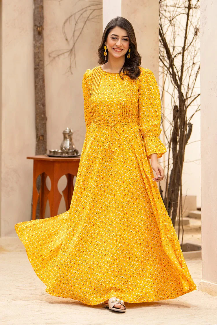 Picture of Printed Ladies Maxi Dress - Available at Raja Sahib